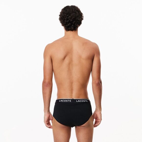 LACOSTE Men's 3pk. Regular-Fit Stretch Logo Band Briefs - Picture 4 of 14